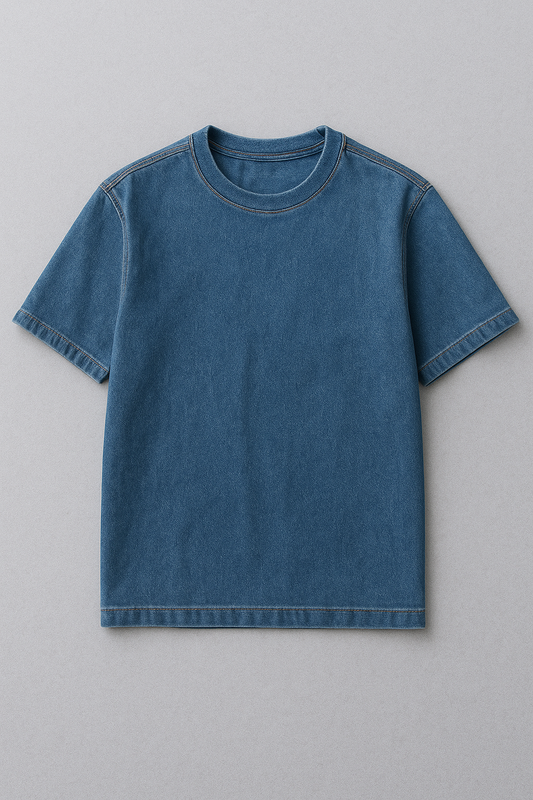 Classic Blue Denim T-Shirt